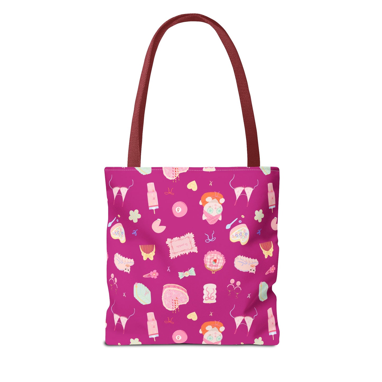 Just a Girl Cute Illustrated Tote Bag, Perfect for Gifts, Shopping, Beach, Festivals, Crafting