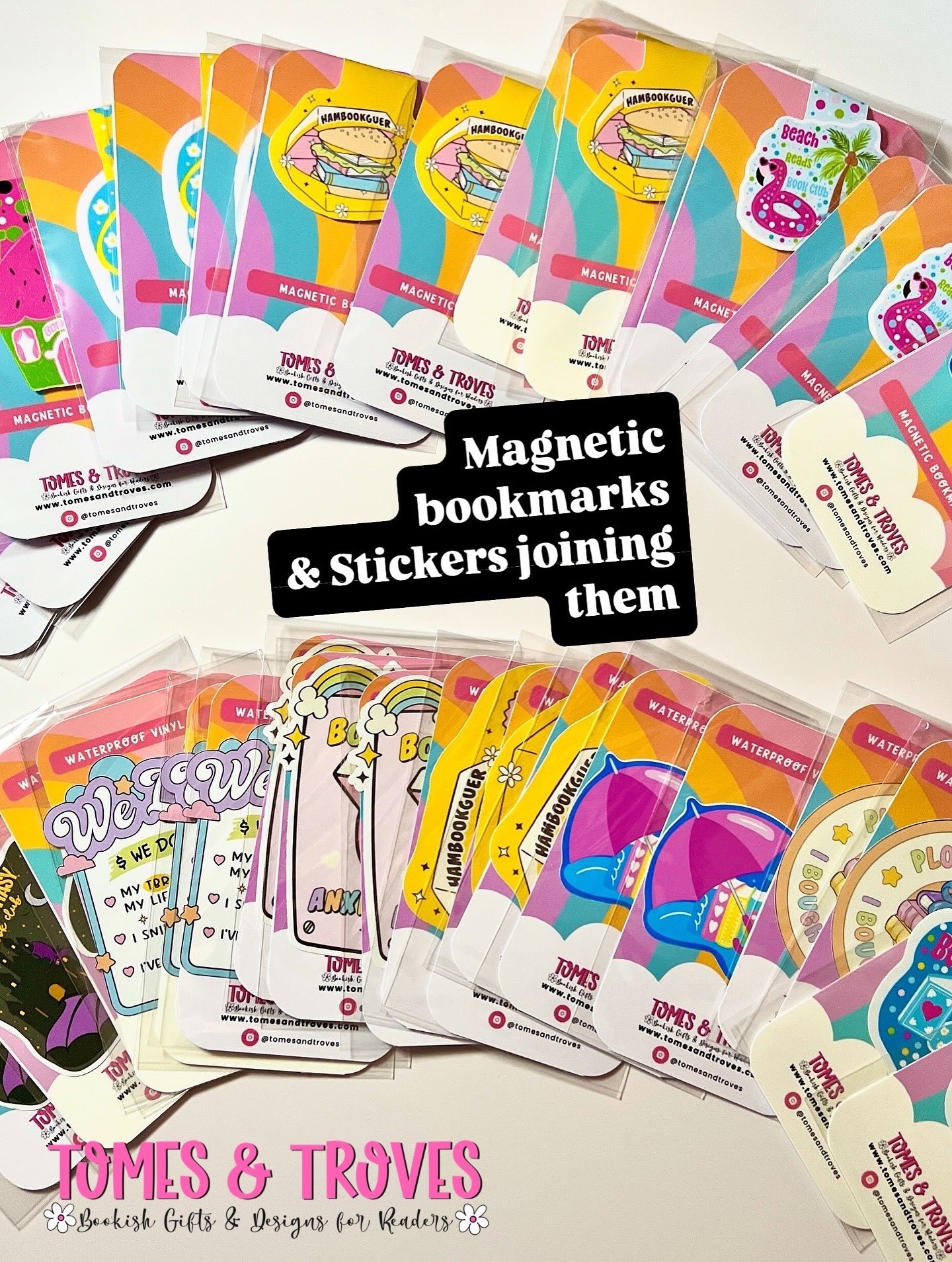 Mystery Bookish Bookmarks and Magnetic Bookmarks
