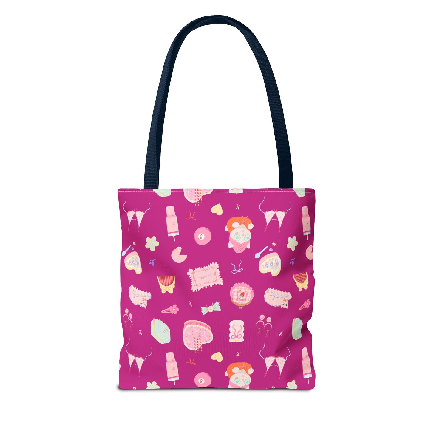Just a Girl Cute Illustrated Tote Bag, Perfect for Gifts, Shopping, Beach, Festivals, Crafting