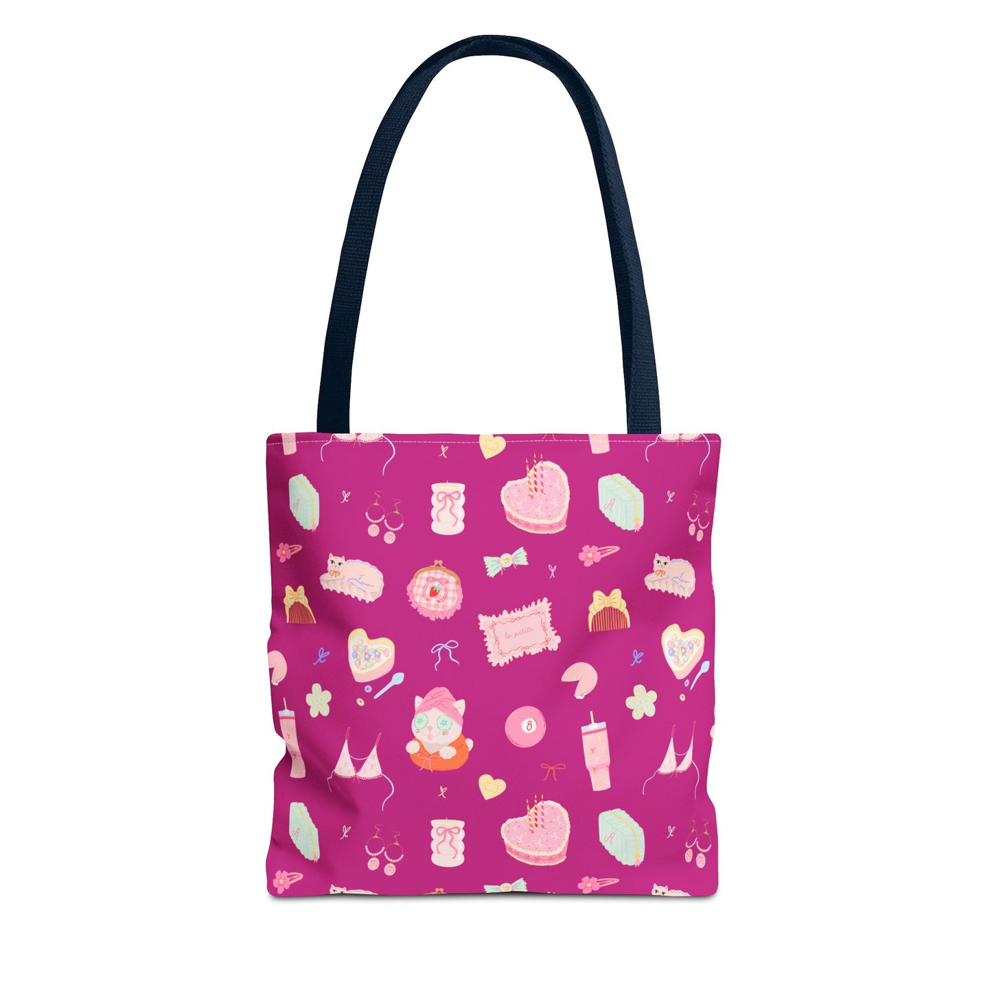 Just a Girl Cute Illustrated Tote Bag, Perfect for Gifts, Shopping, Beach, Festivals, Crafting