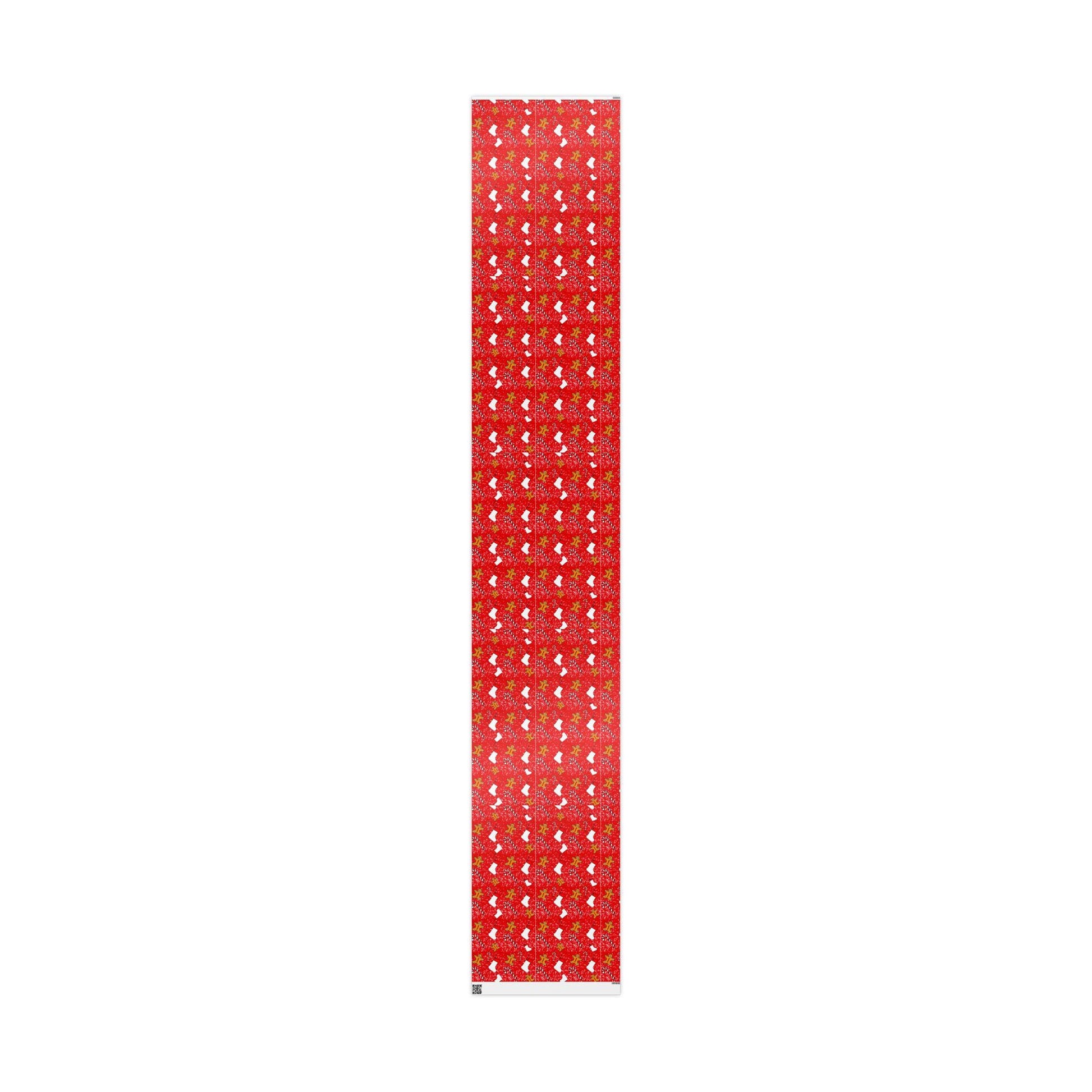 Gingerbread candy cane hand drawn Christmas Wrapping Papers - Tomes and Troves