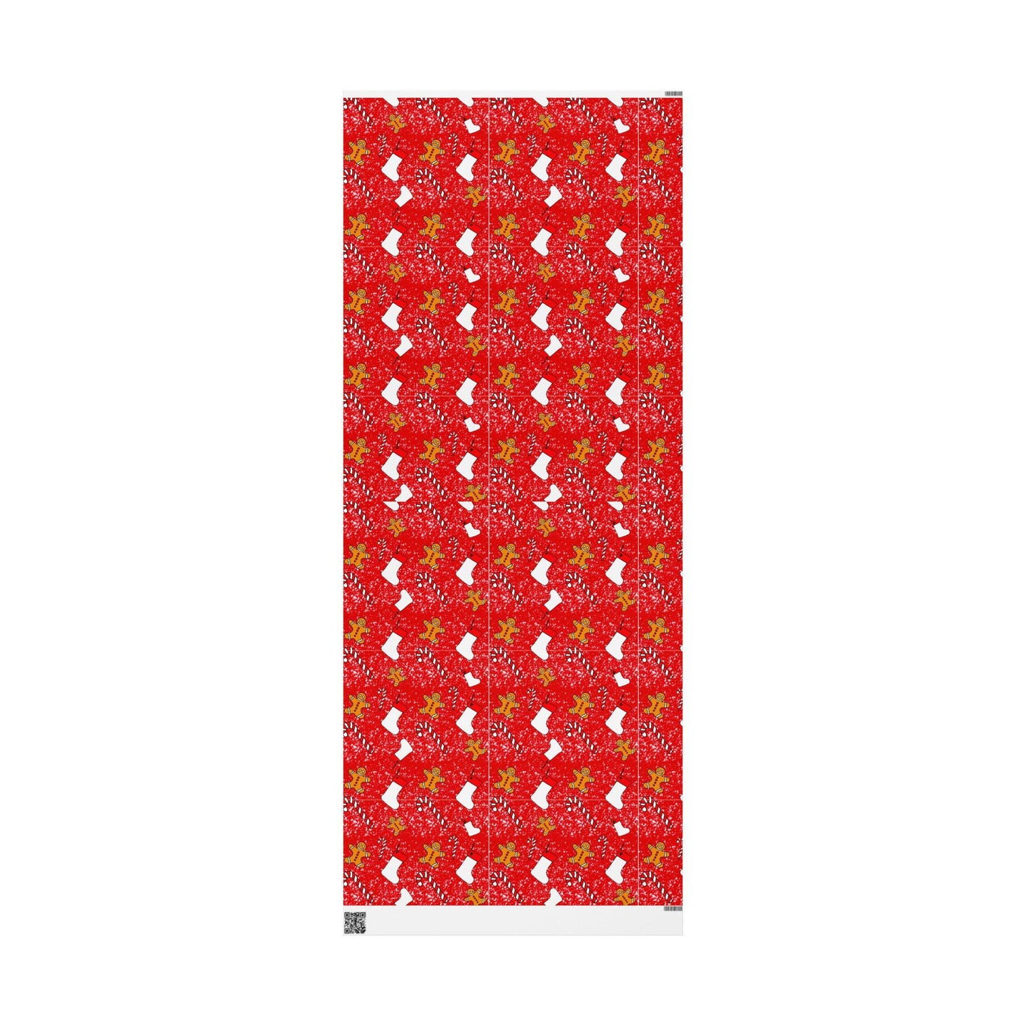 Gingerbread candy cane hand drawn Christmas Wrapping Papers - Tomes and Troves