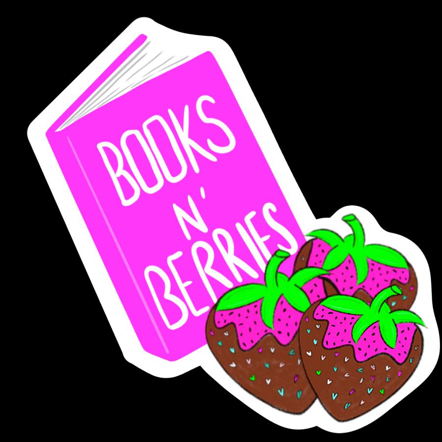 Books N’ Berries Sticker Sheet – Cute Strawberry-Themed Bookish Stickers, Chocolate-Covered Strawberries, Book Lover Stickers, Jam Jar, Book - Tomes and Troves