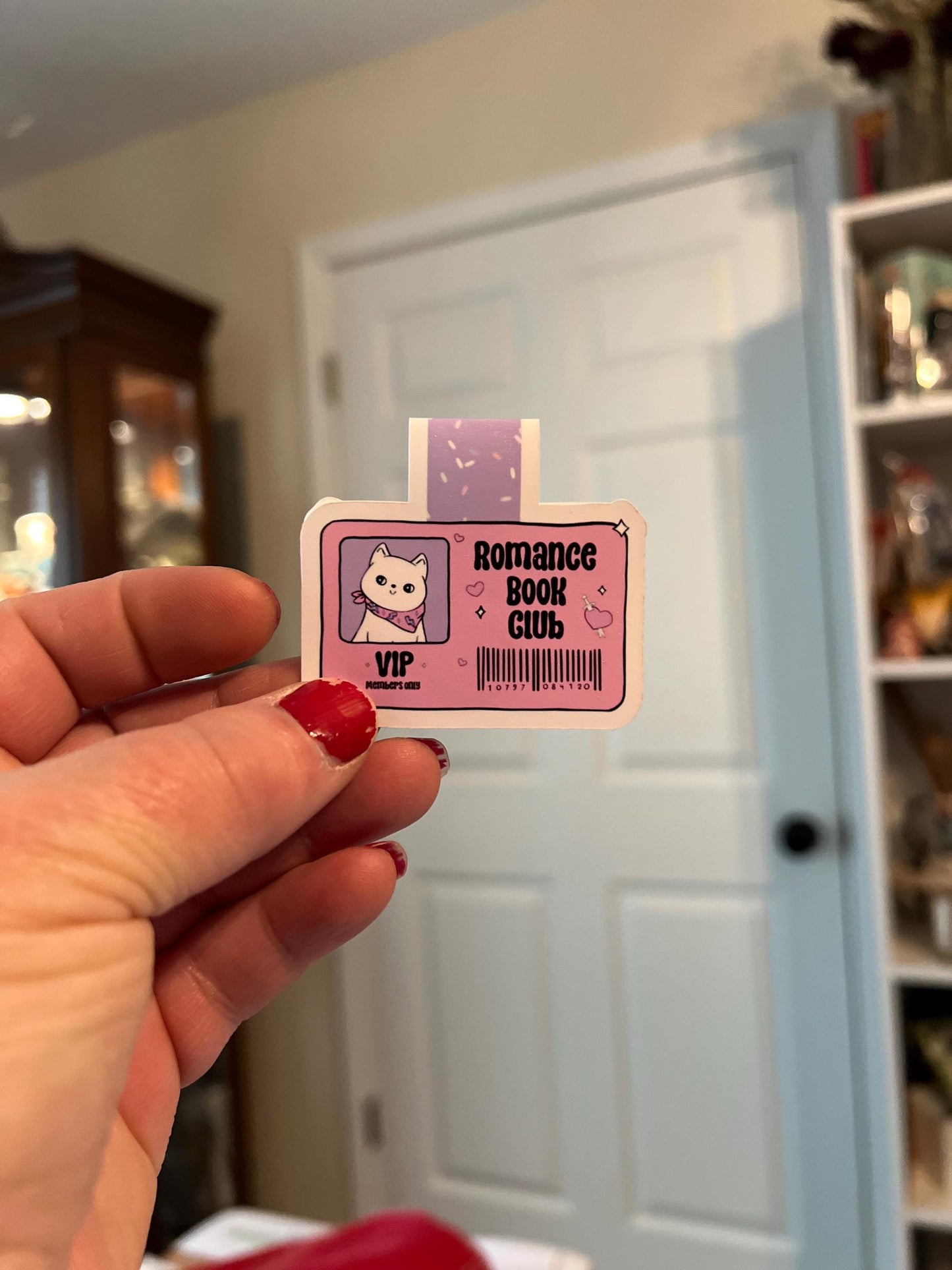 Cute Library magnetic Bookmark Laminated Hand-Drawn Bookmark for Book Lovers bookish gift - Tomes and Troves