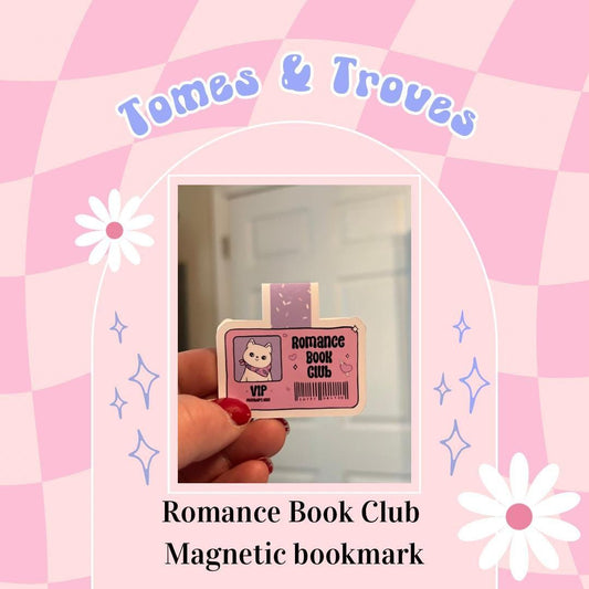 Cute Library magnetic Bookmark Laminated Hand-Drawn Bookmark for Book Lovers bookish gift - Tomes and Troves