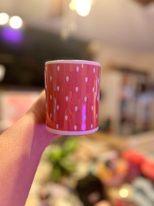 Strawberry Dot Mug – Sweet & Simple Sublimation Design (11 oz - Tomes and Troves