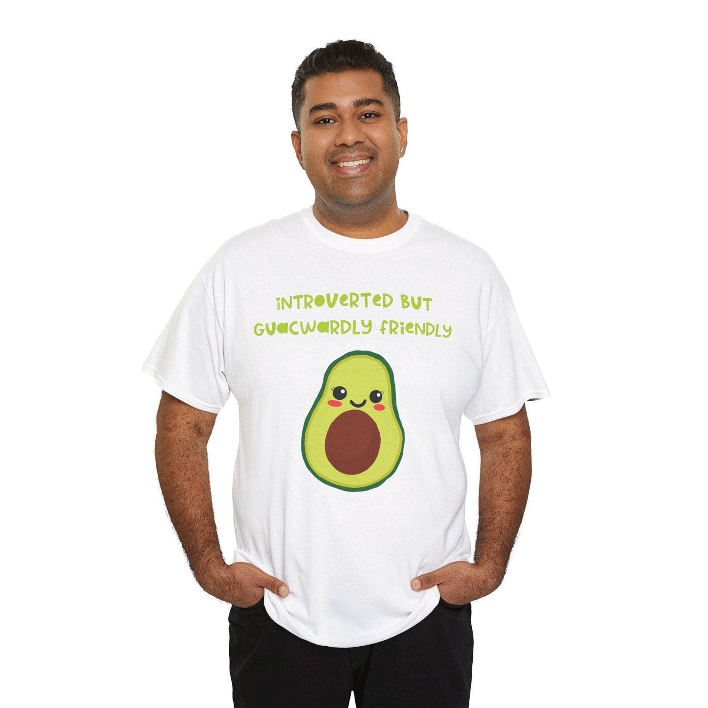 Cute hand drawn Avocado Tee - Fun Graphic T-Shirt, Unisex Cotton Tee, Gift for Avocado Lovers, Casual Wear, Summer Fashion - Tomes and Troves