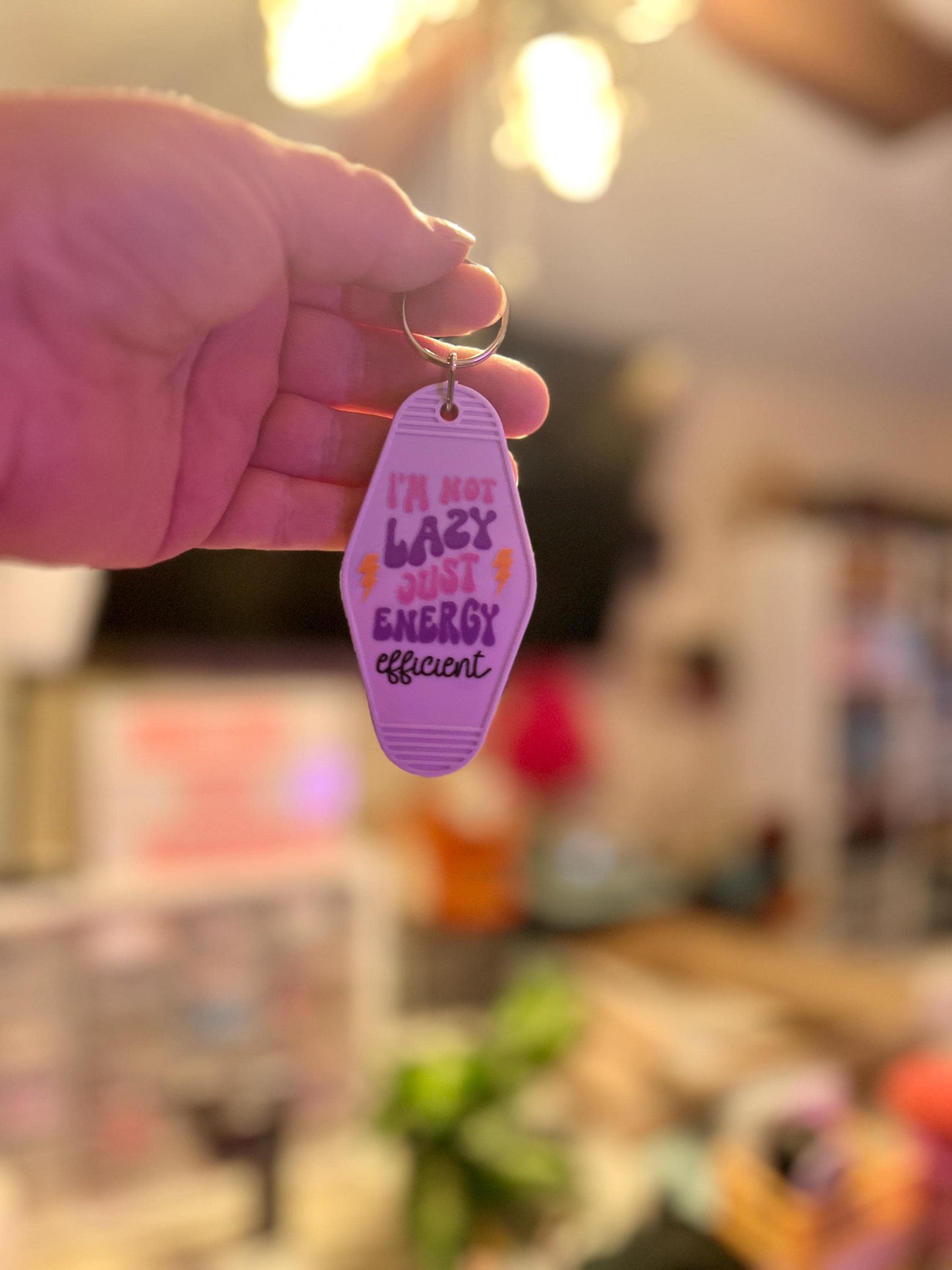 Hotel Keychain I'm not lazy - Tomes and Troves