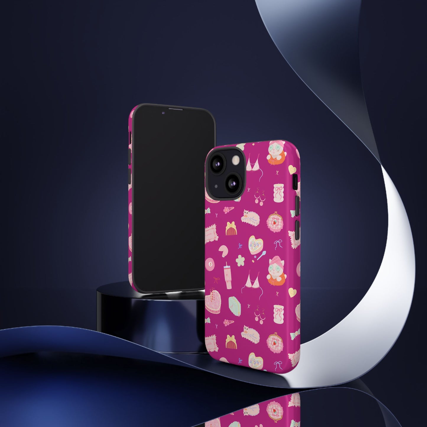 Just a Girl Cute Patterned Phone Case for Tough Protection, Fun Floral Cases, Trendy Accessory, Gift for Her, Vibrant Tech Cover