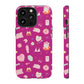Just a Girl Cute Patterned Phone Case for Tough Protection, Fun Floral Cases, Trendy Accessory, Gift for Her, Vibrant Tech Cover