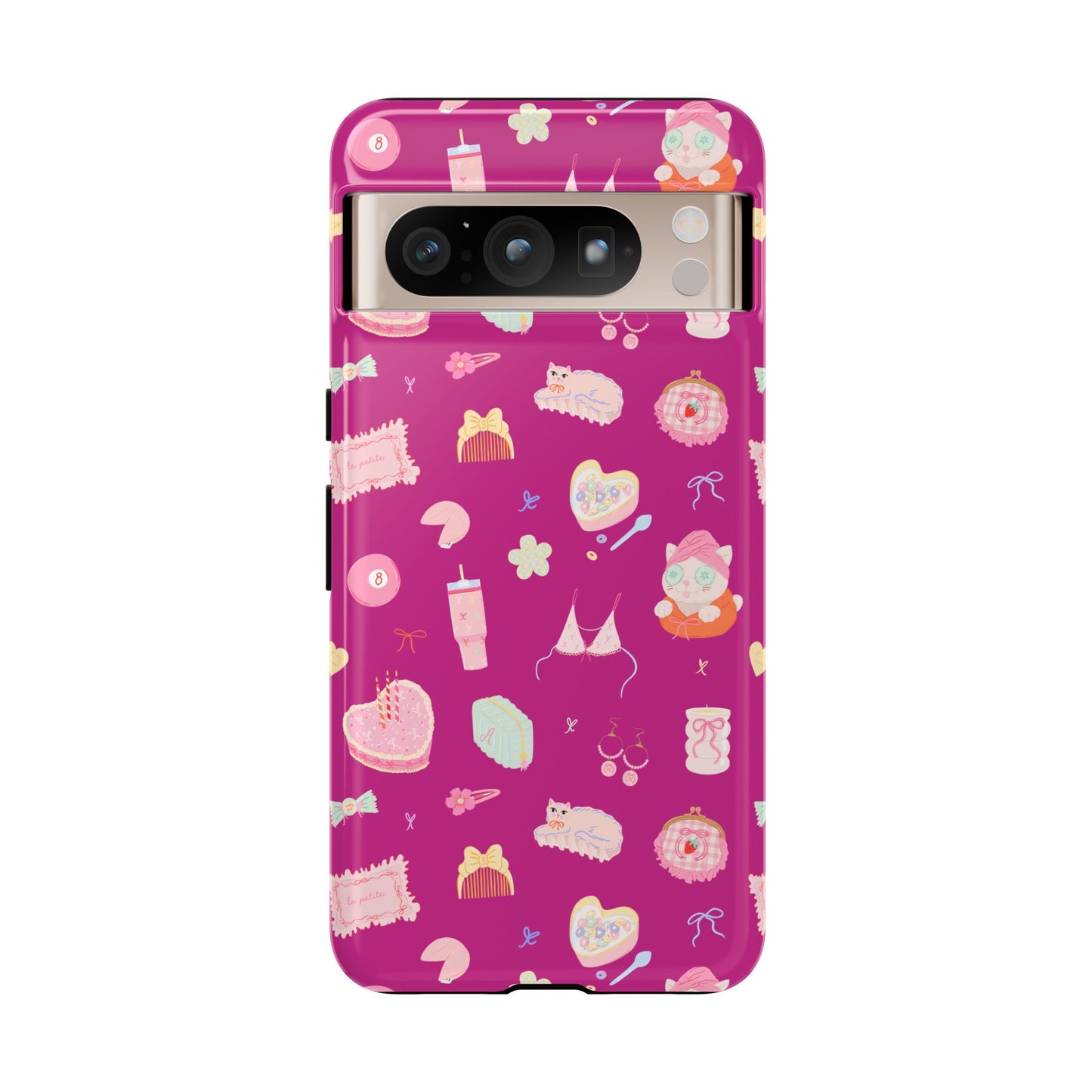 Just a Girl Cute Patterned Phone Case for Tough Protection, Fun Floral Cases, Trendy Accessory, Gift for Her, Vibrant Tech Cover