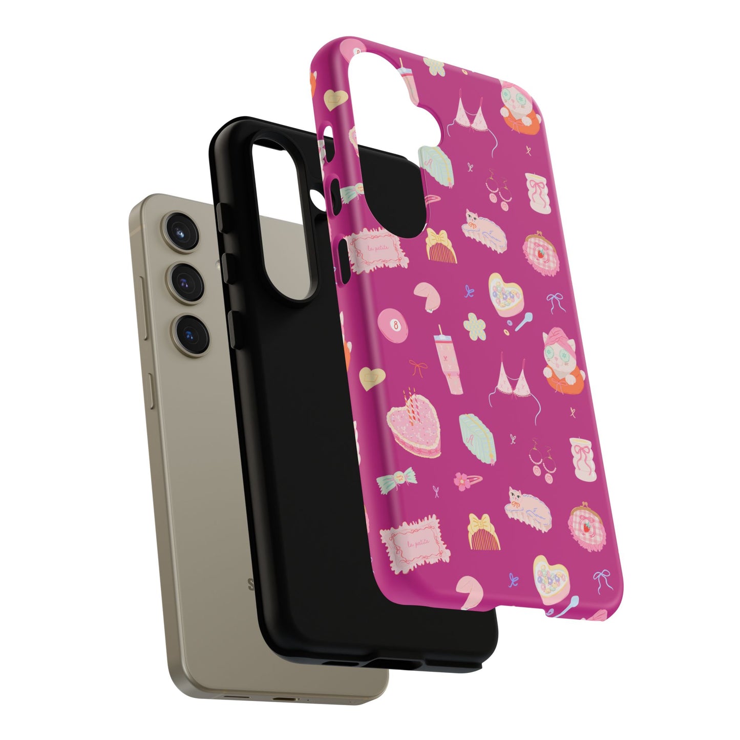 Just a Girl Cute Patterned Phone Case for Tough Protection, Fun Floral Cases, Trendy Accessory, Gift for Her, Vibrant Tech Cover