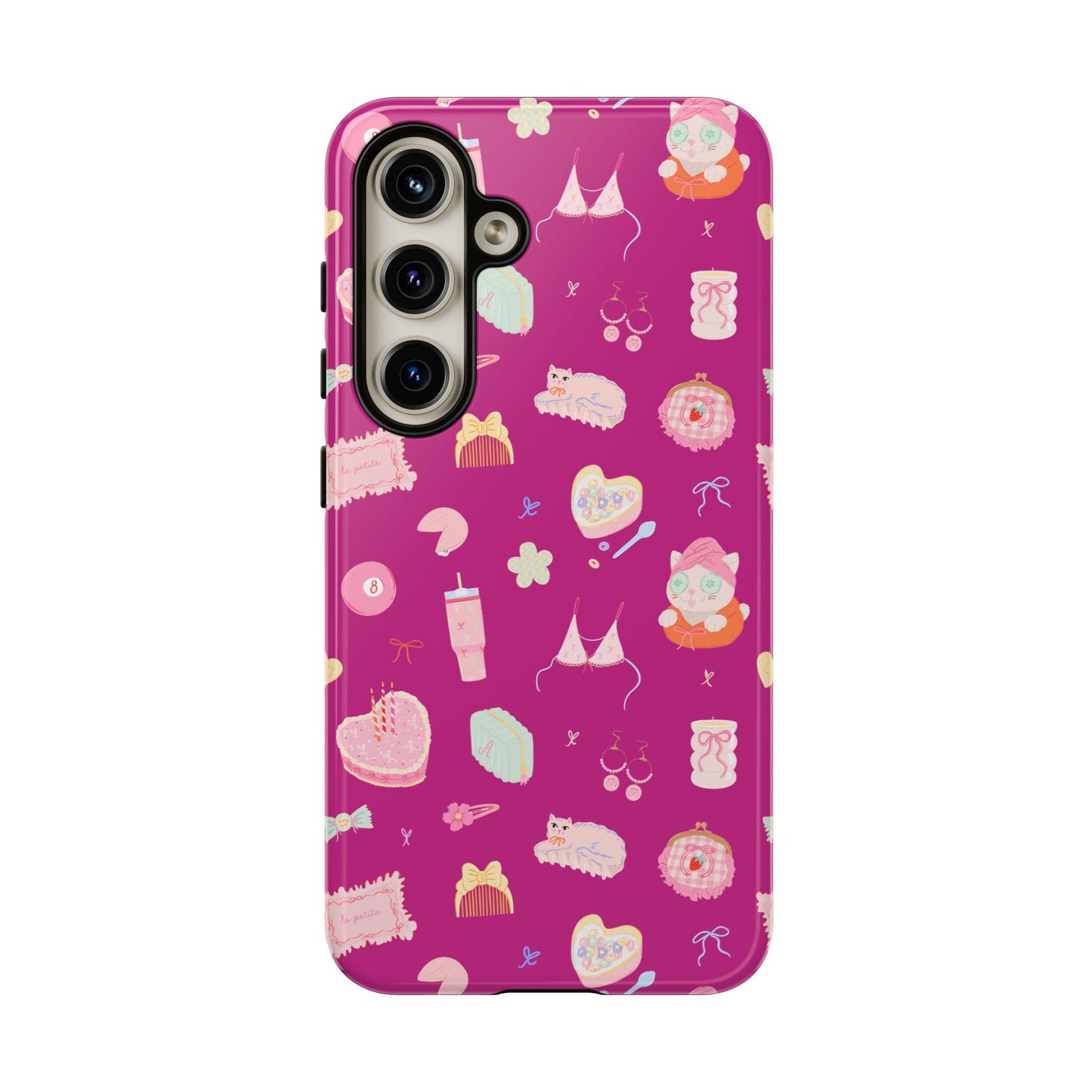 Just a Girl Cute Patterned Phone Case for Tough Protection, Fun Floral Cases, Trendy Accessory, Gift for Her, Vibrant Tech Cover