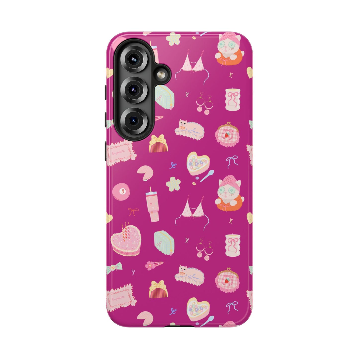 Just a Girl Cute Patterned Phone Case for Tough Protection, Fun Floral Cases, Trendy Accessory, Gift for Her, Vibrant Tech Cover