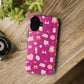 Just a Girl Cute Patterned Phone Case for Tough Protection, Fun Floral Cases, Trendy Accessory, Gift for Her, Vibrant Tech Cover