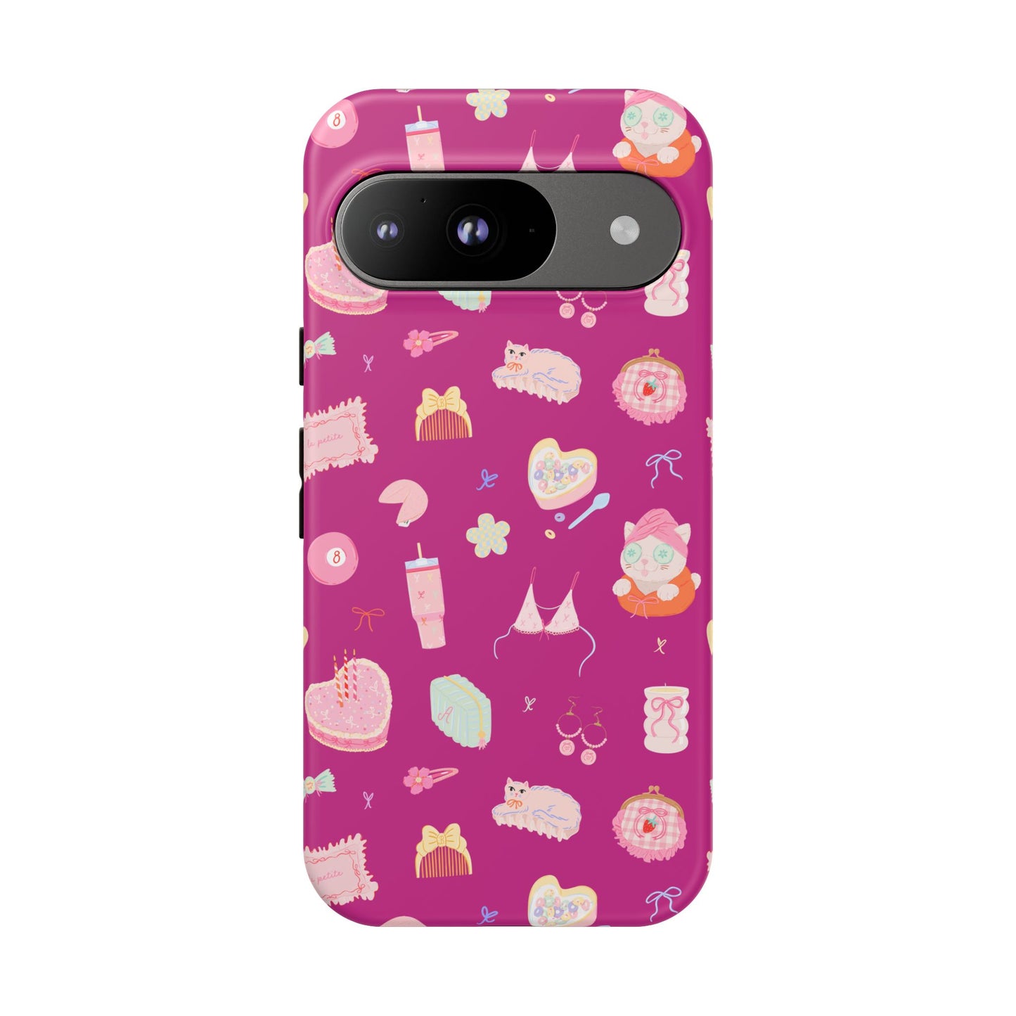 Just a Girl Cute Patterned Phone Case for Tough Protection, Fun Floral Cases, Trendy Accessory, Gift for Her, Vibrant Tech Cover
