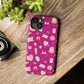 Just a Girl Cute Patterned Phone Case for Tough Protection, Fun Floral Cases, Trendy Accessory, Gift for Her, Vibrant Tech Cover