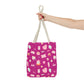 Just a Girl Cute Illustrated Tote Bag, Perfect for Gifts, Shopping, Beach, Festivals, Crafting