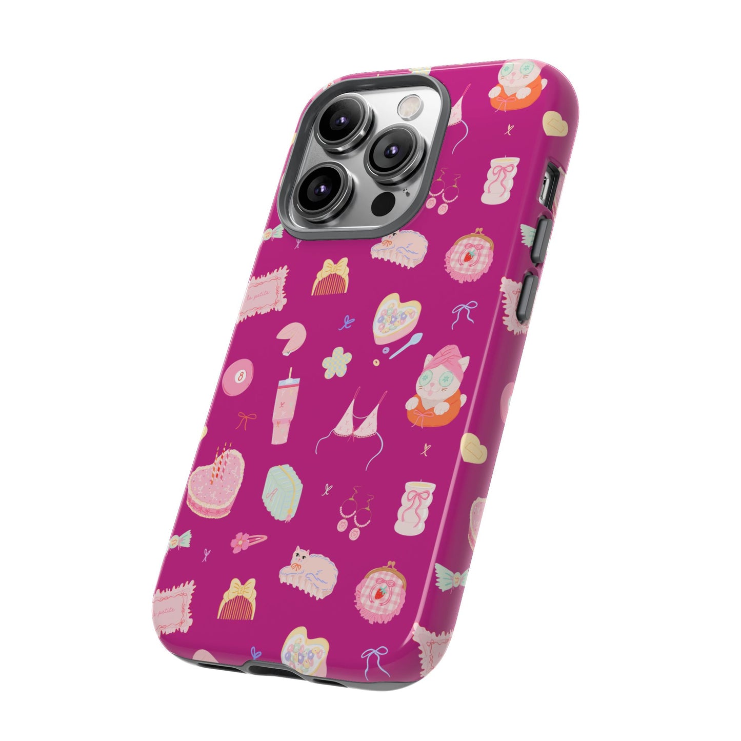 Just a Girl Cute Patterned Phone Case for Tough Protection, Fun Floral Cases, Trendy Accessory, Gift for Her, Vibrant Tech Cover
