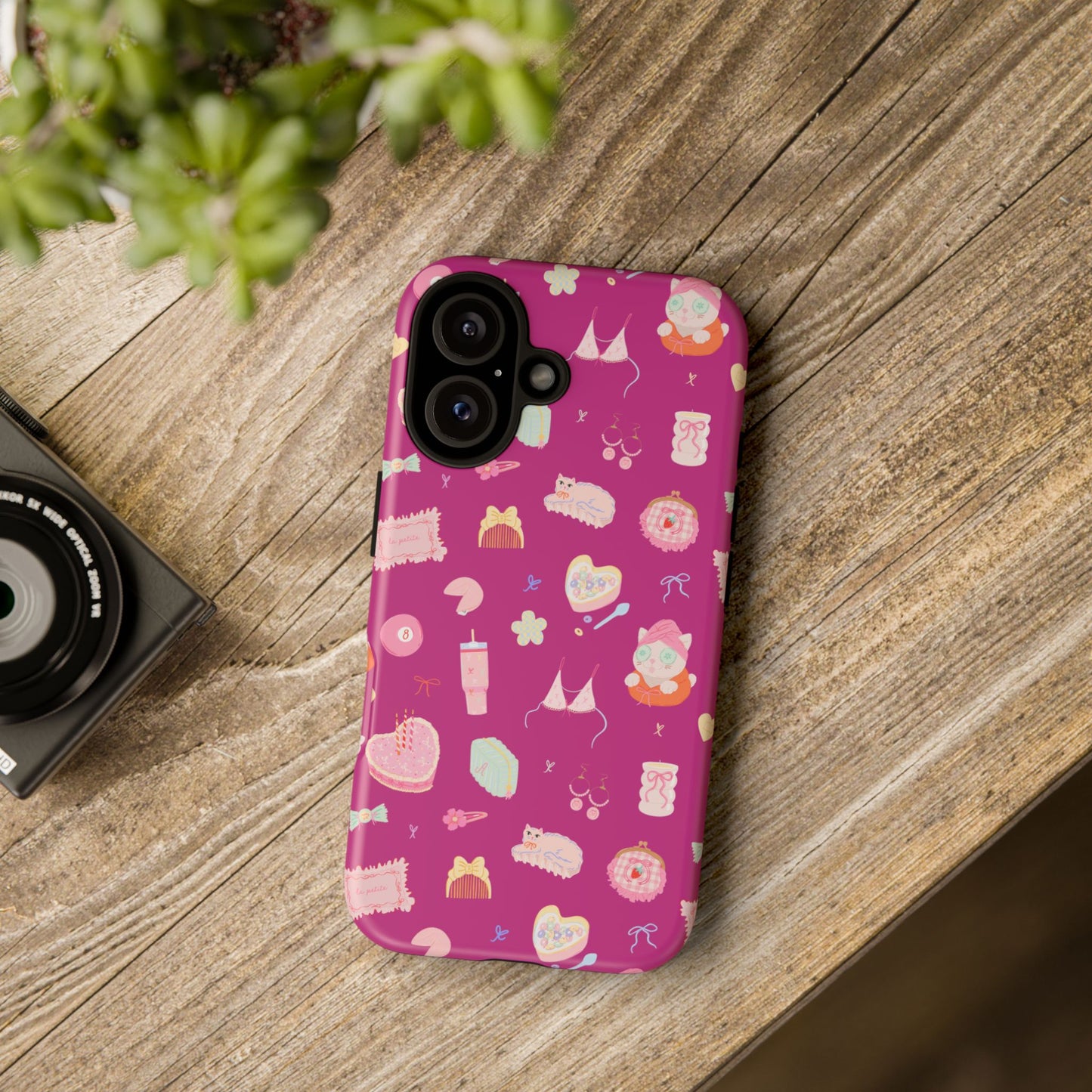 Just a Girl Cute Patterned Phone Case for Tough Protection, Fun Floral Cases, Trendy Accessory, Gift for Her, Vibrant Tech Cover
