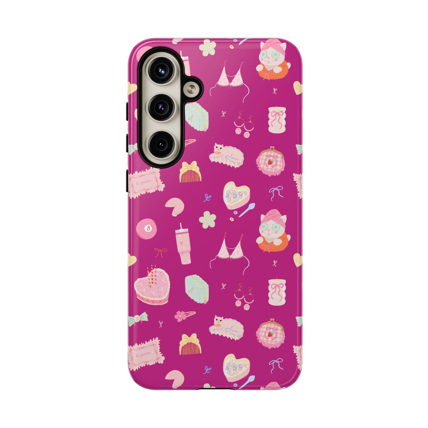Just a Girl Cute Patterned Phone Case for Tough Protection, Fun Floral Cases, Trendy Accessory, Gift for Her, Vibrant Tech Cover