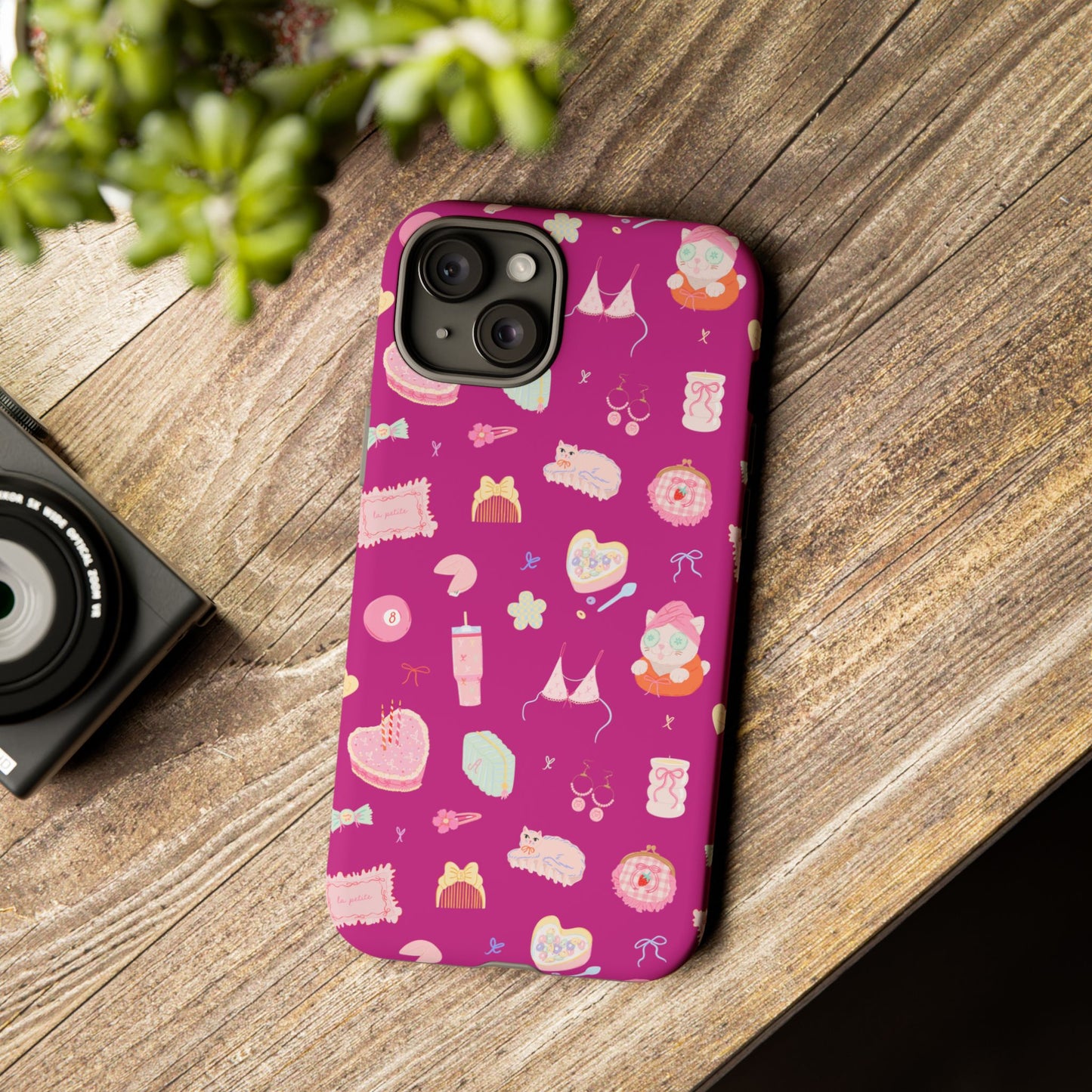 Just a Girl Cute Patterned Phone Case for Tough Protection, Fun Floral Cases, Trendy Accessory, Gift for Her, Vibrant Tech Cover