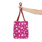 Just a Girl Cute Illustrated Tote Bag, Perfect for Gifts, Shopping, Beach, Festivals, Crafting