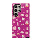 Just a Girl Cute Patterned Phone Case for Tough Protection, Fun Floral Cases, Trendy Accessory, Gift for Her, Vibrant Tech Cover