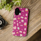 Just a Girl Cute Patterned Phone Case for Tough Protection, Fun Floral Cases, Trendy Accessory, Gift for Her, Vibrant Tech Cover