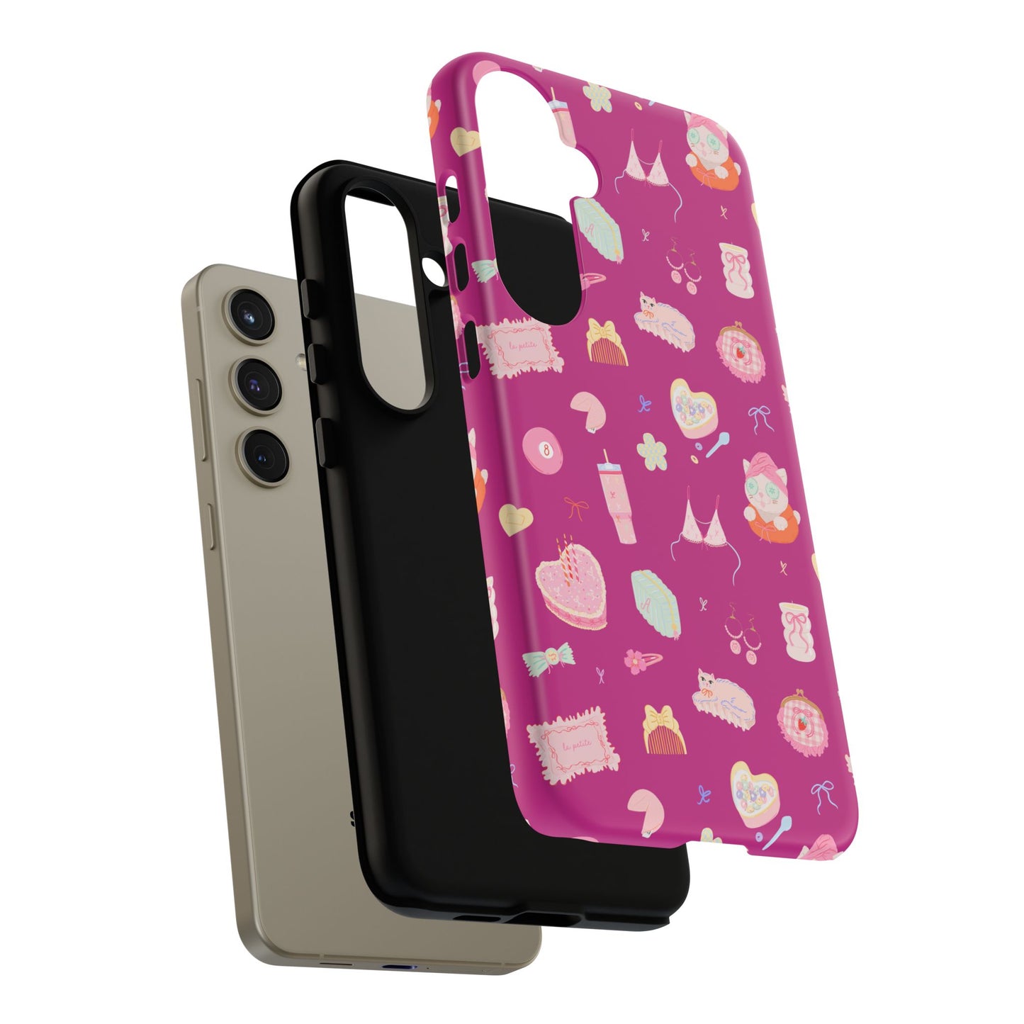 Just a Girl Cute Patterned Phone Case for Tough Protection, Fun Floral Cases, Trendy Accessory, Gift for Her, Vibrant Tech Cover