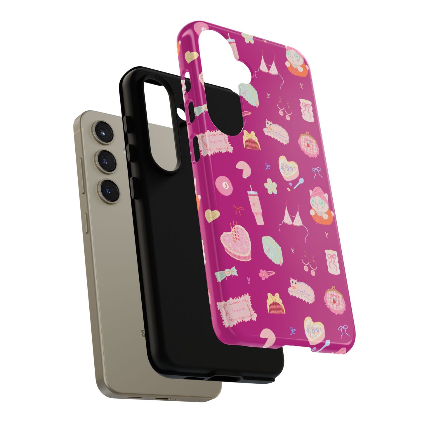 Just a Girl Cute Patterned Phone Case for Tough Protection, Fun Floral Cases, Trendy Accessory, Gift for Her, Vibrant Tech Cover