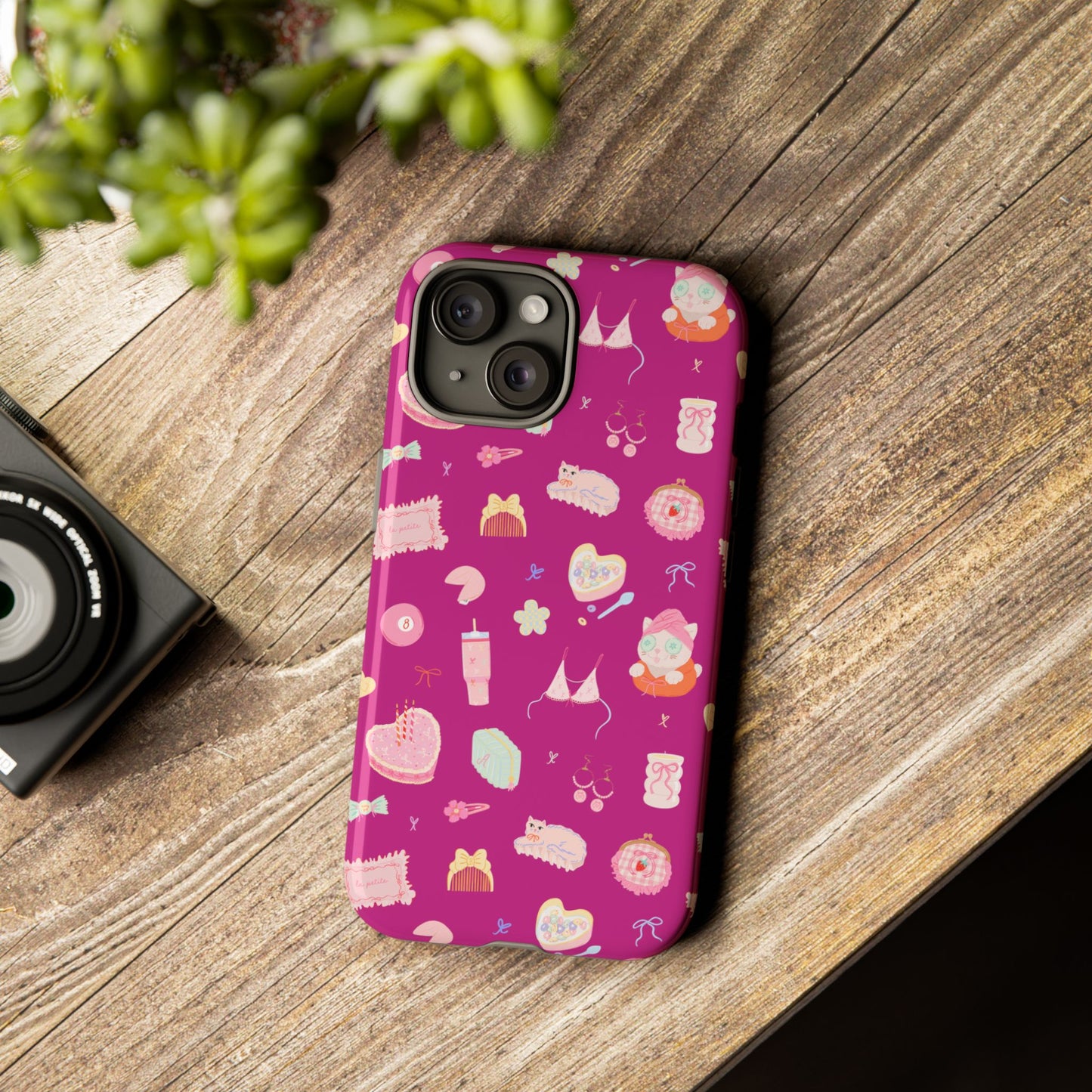 Just a Girl Cute Patterned Phone Case for Tough Protection, Fun Floral Cases, Trendy Accessory, Gift for Her, Vibrant Tech Cover