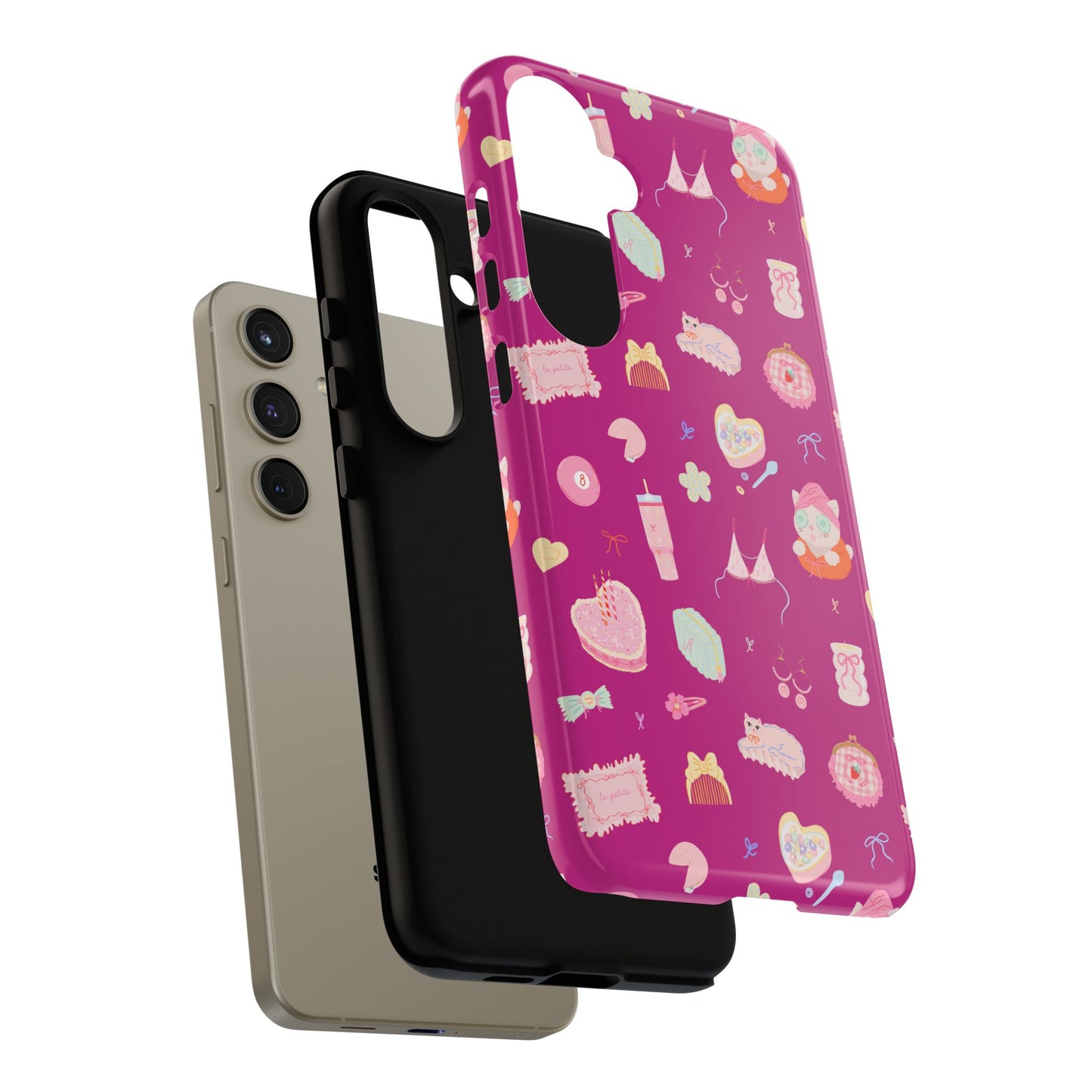 Just a Girl Cute Patterned Phone Case for Tough Protection, Fun Floral Cases, Trendy Accessory, Gift for Her, Vibrant Tech Cover