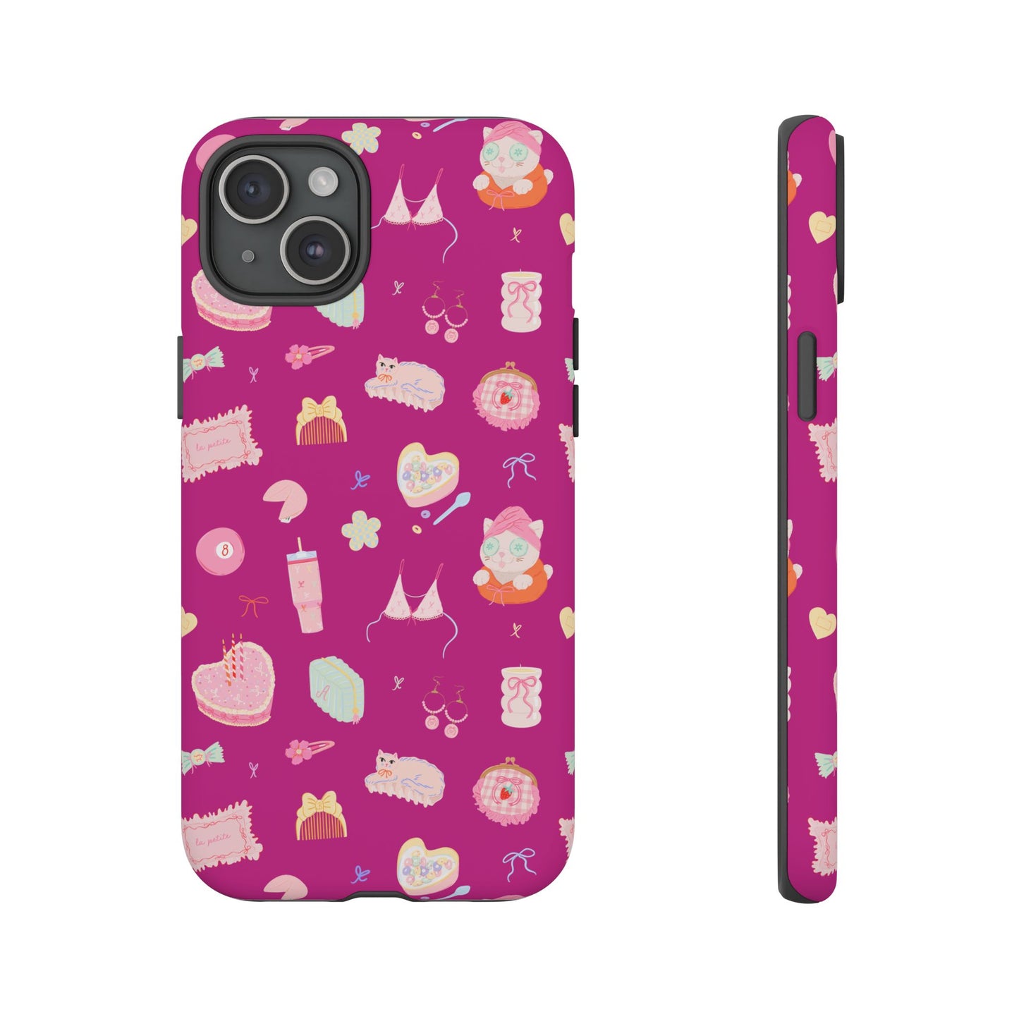 Just a Girl Cute Patterned Phone Case for Tough Protection, Fun Floral Cases, Trendy Accessory, Gift for Her, Vibrant Tech Cover