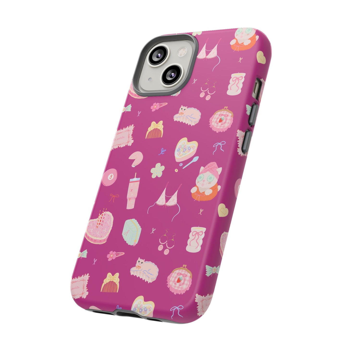 Just a Girl Cute Patterned Phone Case for Tough Protection, Fun Floral Cases, Trendy Accessory, Gift for Her, Vibrant Tech Cover