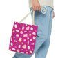 Just a Girl Cute Illustrated Tote Bag, Perfect for Gifts, Shopping, Beach, Festivals, Crafting