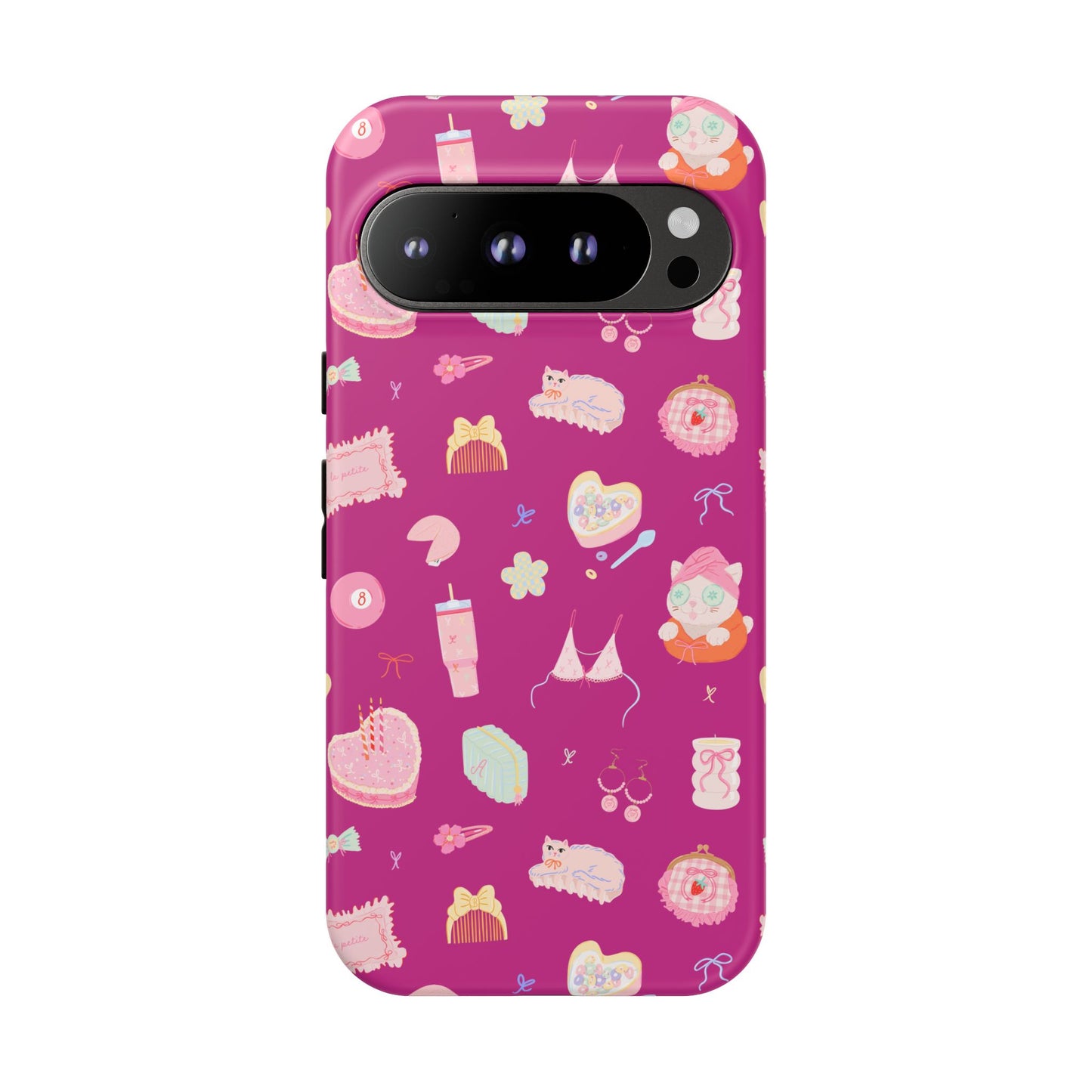 Just a Girl Cute Patterned Phone Case for Tough Protection, Fun Floral Cases, Trendy Accessory, Gift for Her, Vibrant Tech Cover