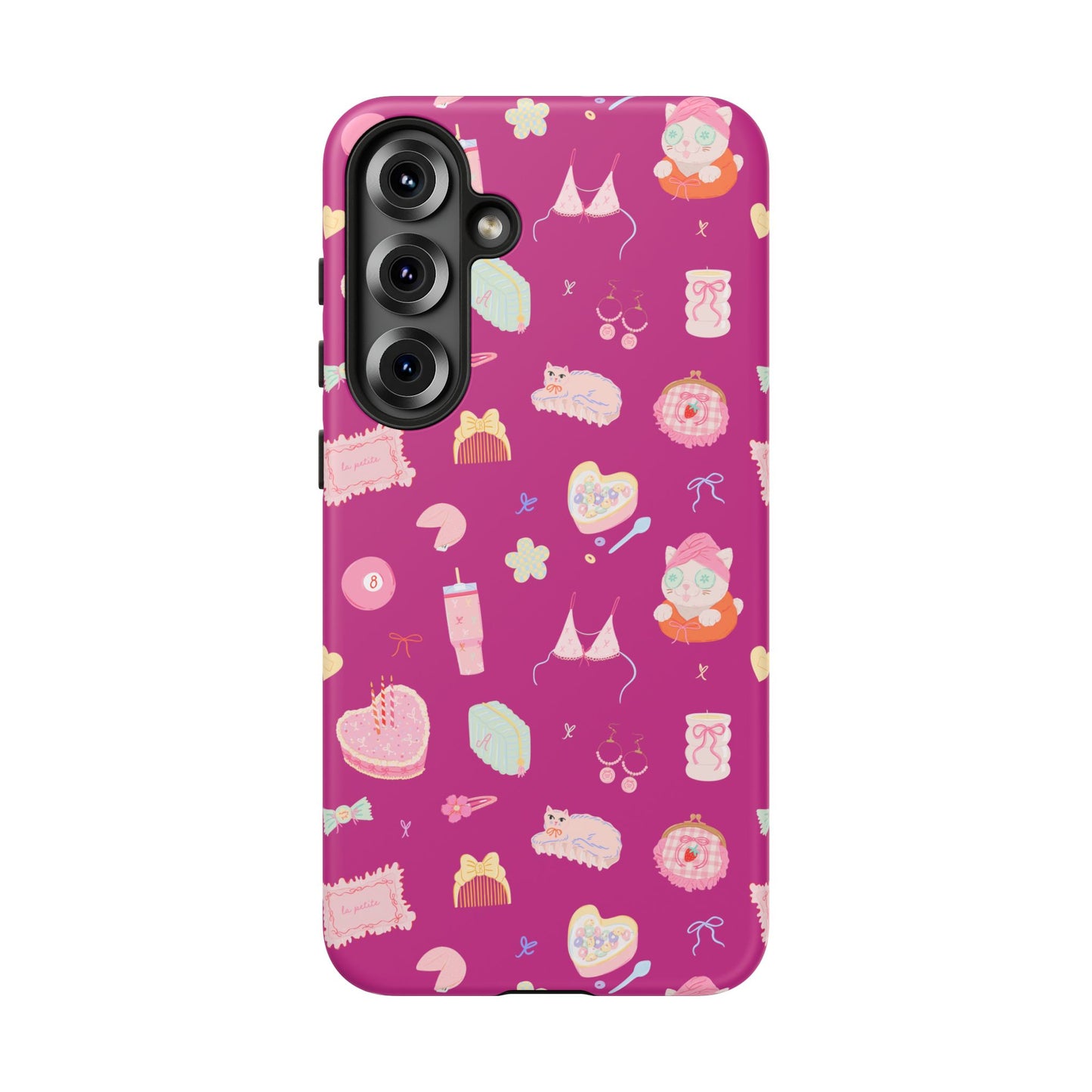 Just a Girl Cute Patterned Phone Case for Tough Protection, Fun Floral Cases, Trendy Accessory, Gift for Her, Vibrant Tech Cover