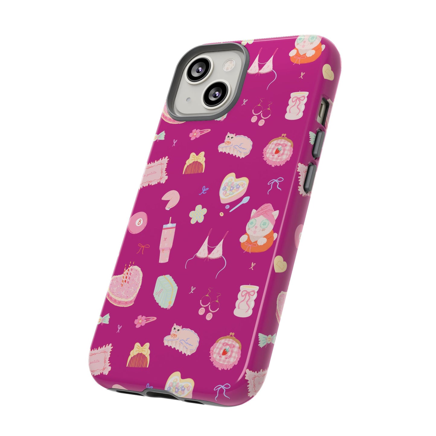 Just a Girl Cute Patterned Phone Case for Tough Protection, Fun Floral Cases, Trendy Accessory, Gift for Her, Vibrant Tech Cover