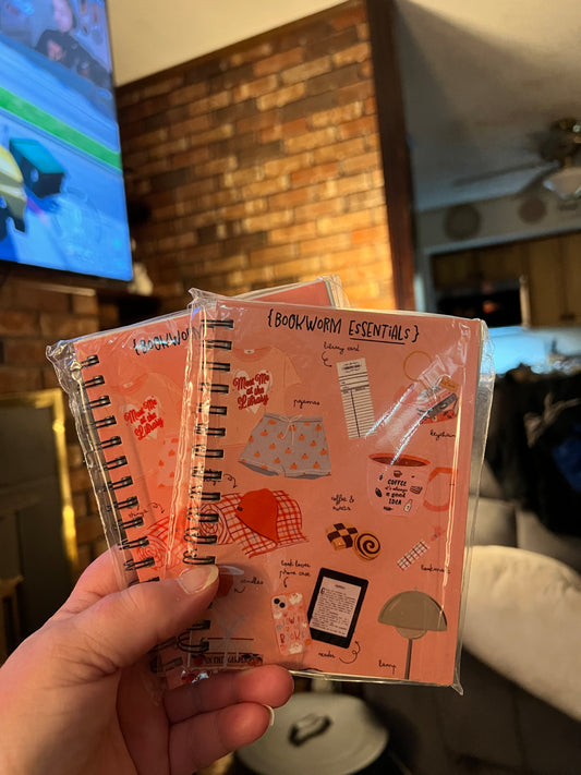 Bookworm Essentials Spiral Notebook 📚
