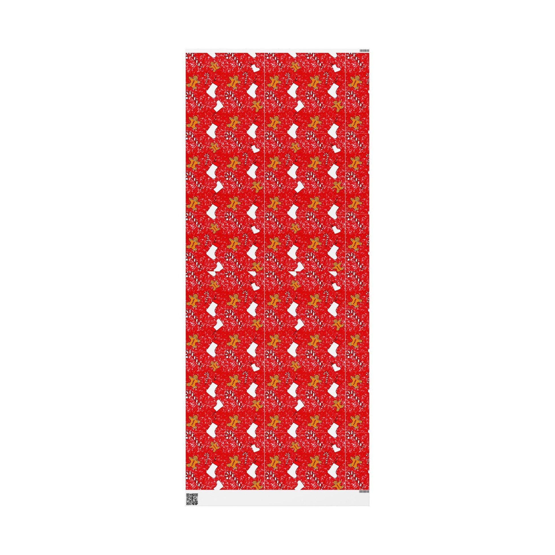 Gingerbread candy cane hand drawn Christmas Wrapping Papers - Tomes and Troves