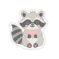 Raccoon Heart hand drawn Stickers, Cute Animal Stickers, Laptop Decals, Vinyl Sticker Pack, Planner Accessories, Scrapbook Supplies - Tomes and Troves