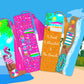 Beach Reads Bookmark set of 4 Laminated Hand-Drawn Bookmark for Book Lovers bookish gift - Tomes and Troves