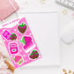 Books N’ Berries Sticker Sheet – Cute Strawberry-Themed Bookish Stickers, Chocolate-Covered Strawberries, Book Lover Stickers, Jam Jar, Book - Tomes and Troves