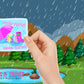 Rainy Day Puddle Jumping drawn Stickers, Cute Animal Stickers, Laptop Decals, Vinyl Sticker Pack, Planner Accessories, - Tomes and Troves