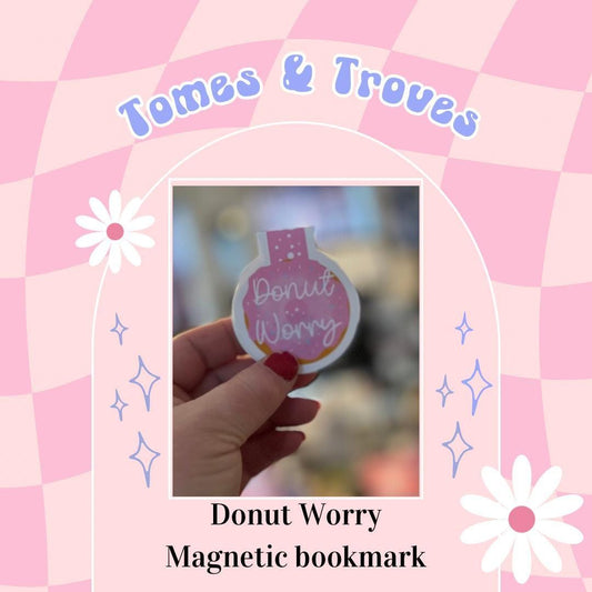 Cute Library magnetic Bookmark Laminated Hand-Drawn Bookmark for Book Lovers bookish gift - Tomes and Troves