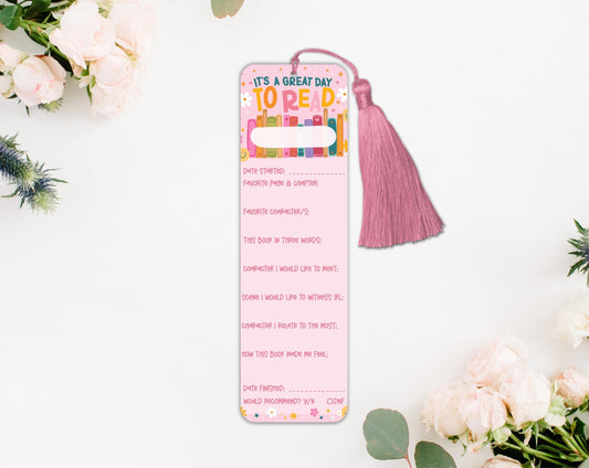 Book Review Bookmark Laminated Hand-Drawn Bookmark for Book Lovers bookish gift - Tomes and Troves