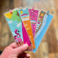 Beach Reads Bookmark set of 4 Laminated Hand-Drawn Bookmark for Book Lovers bookish gift - Tomes and Troves