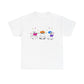 Cute hand drawn bookish Ghosts Unisex Tee, Bookish T-Shirt, Halloween Shirt, Literary Spirits Top, Ghostly Cotton Tee - Tomes and Troves