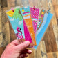 Beach Reads Bookmark set of 4 Laminated Hand-Drawn Bookmark for Book Lovers bookish gift - Tomes and Troves